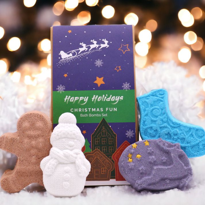 Coffret de Bombes de Bain de Noël