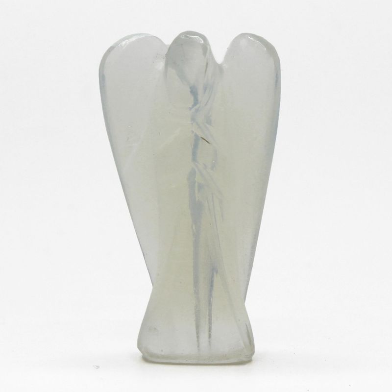 Ange en Pierre Précieuse Sculptée à la Main - Opalite
