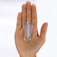 Ange en Pierre Précieuse Sculptée à la Main - Opalite