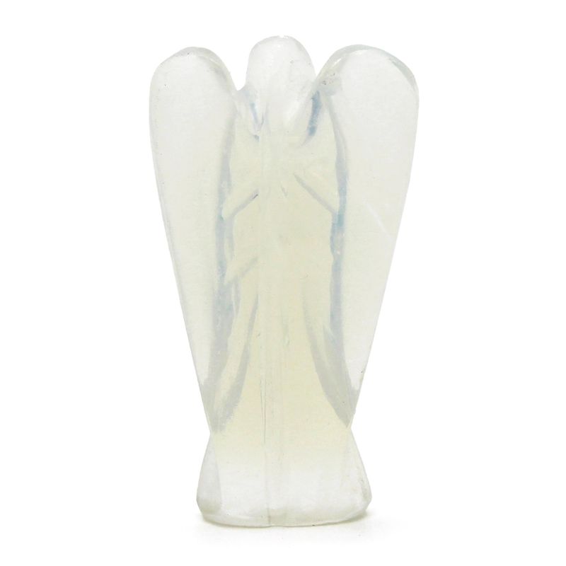 Ange en Pierre Précieuse Sculptée à la Main - Opalite