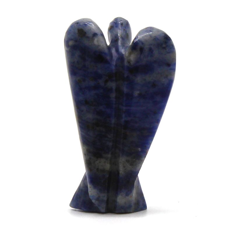 Ange en Pierre Précieuse Sculptée à la Main - Sodalite