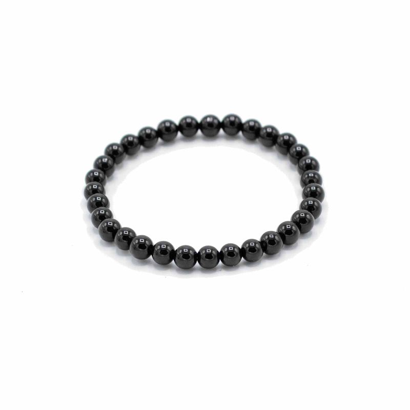 Bracelet de Manifestation en Pierres Précieuses- Agate Noire – Protection