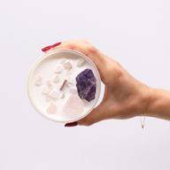 Bougie Chakra de Cristal - Chakra du Troisième Oeil