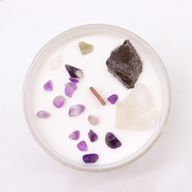 Bougie Chakra de Cristal - Chakra de la Couronne