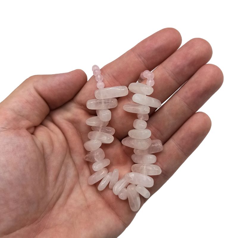 Collier de Pierres Précieuses - Quartz Rose
