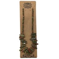Collier de Pierres Précieuses - Unakite