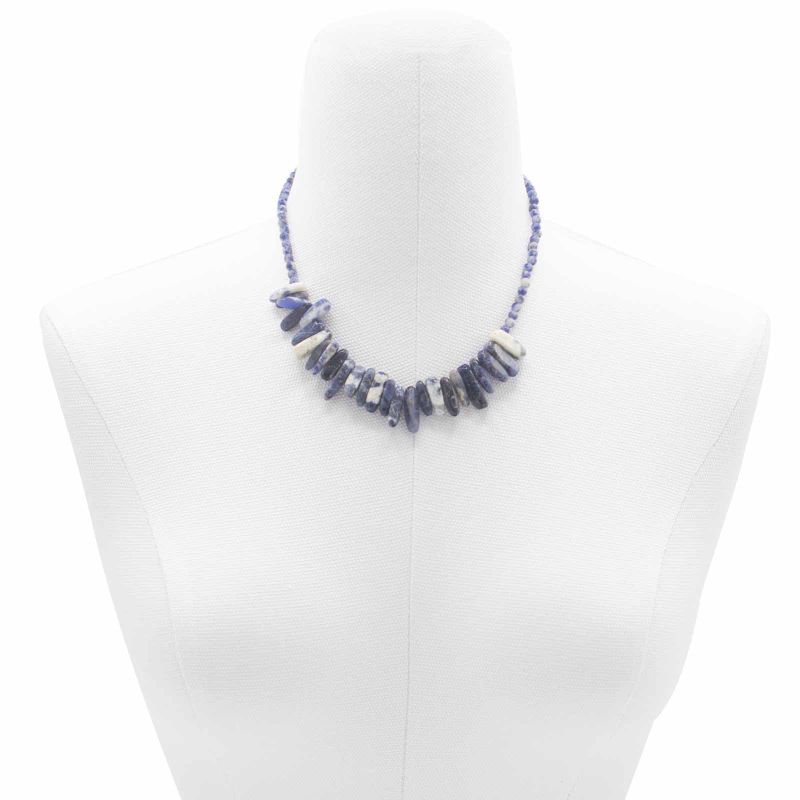 Collier de Pierres Précieuses- Sodalite