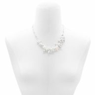 Collier de Pierres Précieuses - Jaspe Blanc