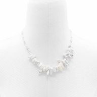 Collier de Pierres Précieuses - Jaspe Blanc