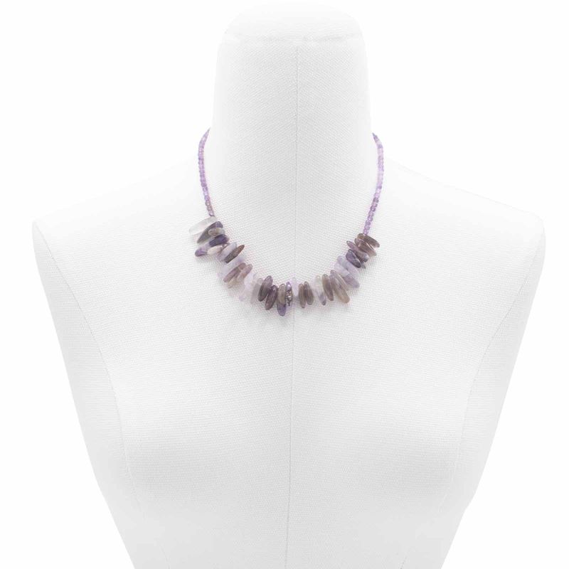 Collier de Pierres Précieuses - Amethyste