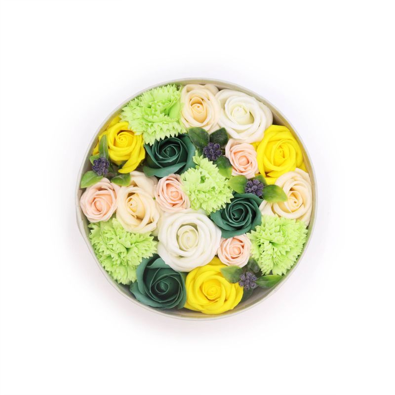 Boîte Ronde - Célébrations Printanières - Jaune & Vert
