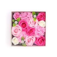 Boîte Carrée - Naissance Bébé - Rose