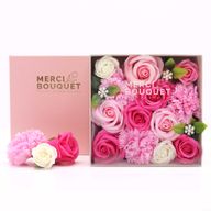 Boîte Carrée - Naissance Bébé - Rose