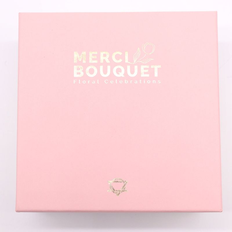 Boîte Carrée - Naissance Bébé - Rose