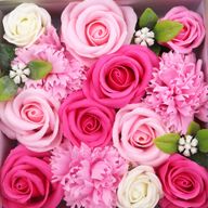 Boîte Carrée - Naissance Bébé - Rose