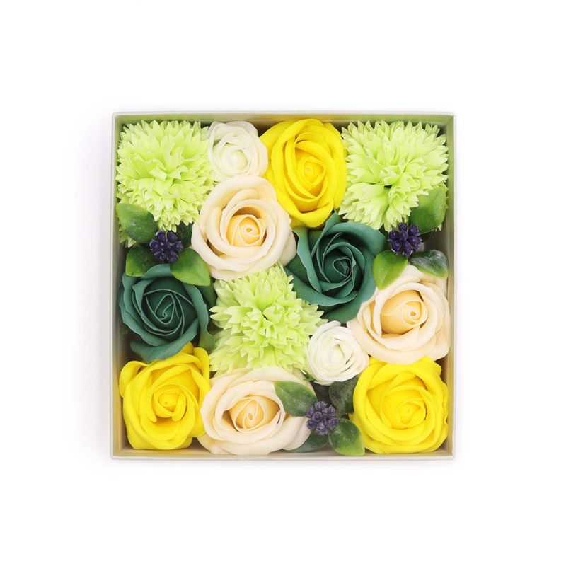 Boîte Carrée - Célébrations Printanières - Jaune & Vert
