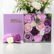 Boîte Carrée - Lavande Rose & Oeillet