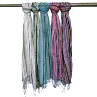 Foulards Boho Indiens - 50x180cm - Couleurs aléatoires avec fil doré