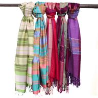 Foulards Boho Indiens Large - 75x180cm - Couleurs Aléatoires
