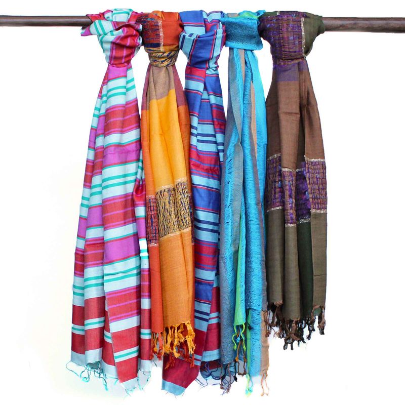 Foulards Boho Indiens Large - 75x180cm - Couleurs aléatoires