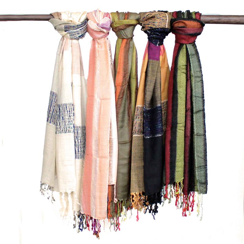 Foulards Boho Indiens Large - 75x180cm - Couleurs Aléatoires