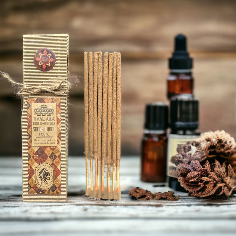 Résine Rituelle sur Bâton- Bois de Santal