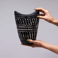 Vase en Forme de Tourbillons - Crème