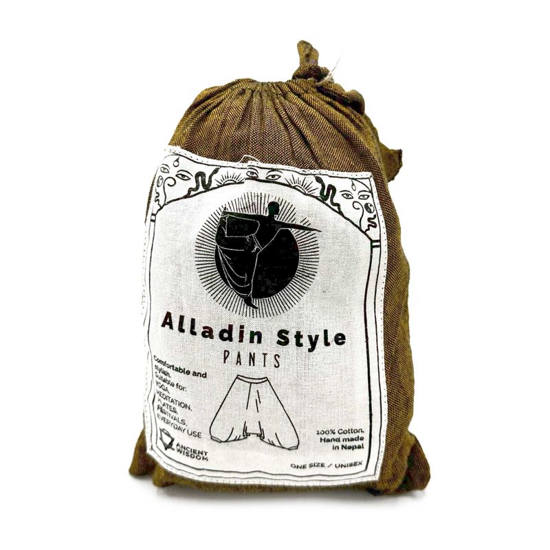 Pantalon de Yoga & Festival  - Aladdin   Imprimés Himalaya - Orange