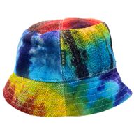 Chapeaux de Festival Boho en Chanvre & Coton Rapiécé - Tie and dye