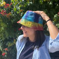 Chapeaux de Festival Boho en Chanvre & Coton Rapiécé - Tie and dye