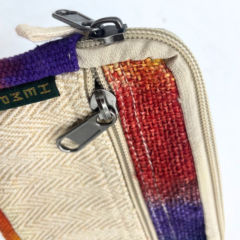 Pochette Carrée en Chanvre Tie and dye