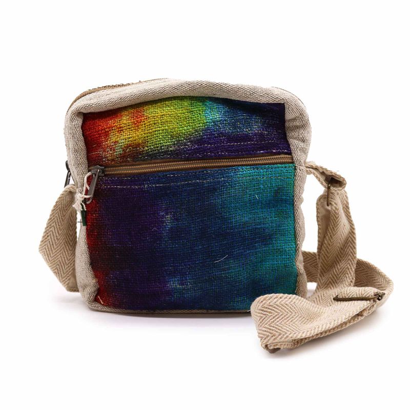 Sac à Main en Chanvre à Fermeture Éclair - Tie and Dye