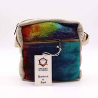 Sac à Main en Chanvre à Fermeture Éclair - Tie and Dye
