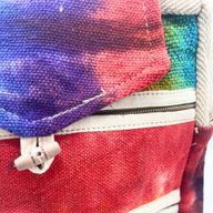 Sac à Dos en Chanvre Tie and dye - Fermeture éclair & Rabat