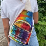 Sac Bandoulière en Chanvre Tie and dye