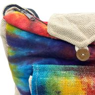 Sac à Dos en Chanvre Tie and dye - Pochette frontale