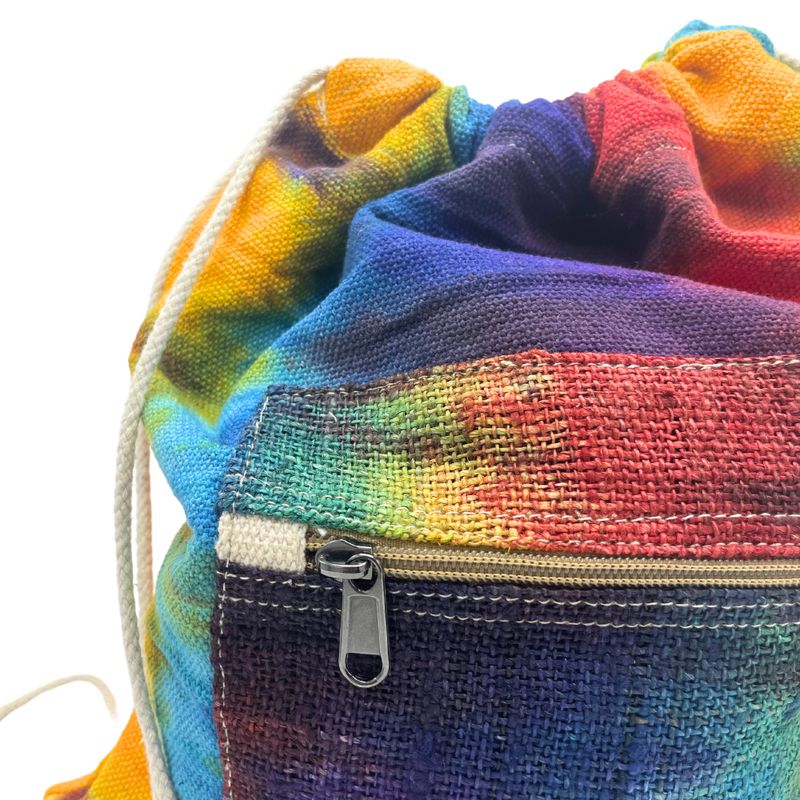 Sac à Dos Cordes en Chanvre Tie and dye
