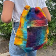 Sac à Dos Cordes en Chanvre Tie and dye