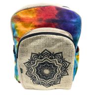 Grand Sac à Dos en Chanvre Tie and dye - Mandala