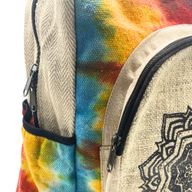 Grand Sac à Dos en Chanvre Tie and dye - Mandala