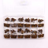 Mini Arbre de Pierres Précieuses sur Base d'Orgonite - Œil du Tigre (15 pierres)