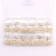 Mini Arbre de Pierres Précieuses sur Base d'Orgonite - Quartz de Roche (15 pierres)