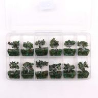 Mini Arbre de Pierres Précieuses sur Base d'Orgonite - Aventurine Verte (15 pierres)