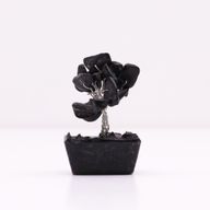 Mini Arbre de Pierres Précieuses sur Base d'Orgonite - Agate Noire (15 pierres)