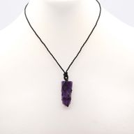 Pendentif en Pierre Précieuse Plate - Améthyste