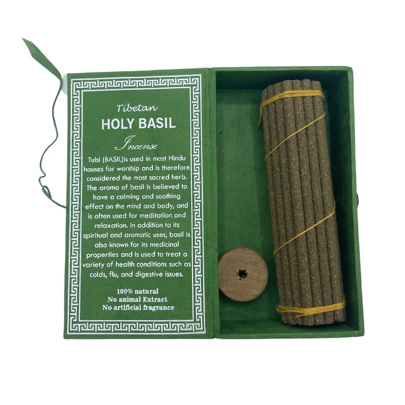 Coffret Cadeau d'Encens Sughandit Dhoop de l'Himalaya- Basilic Sacré