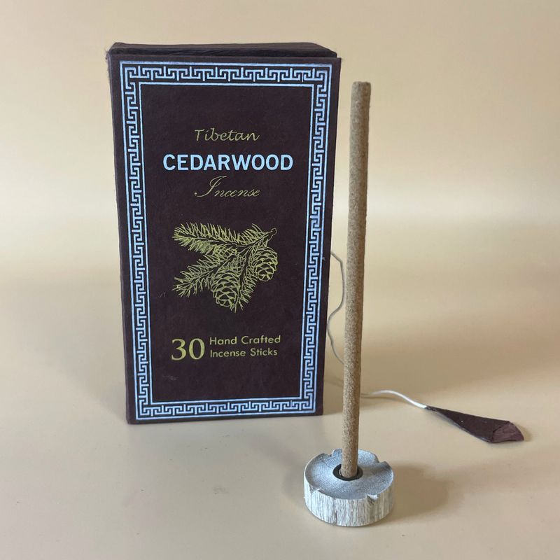Coffret Cadeau d'Encens Sughandit Dhoop de l'Himalaya- Bois de Cèdre