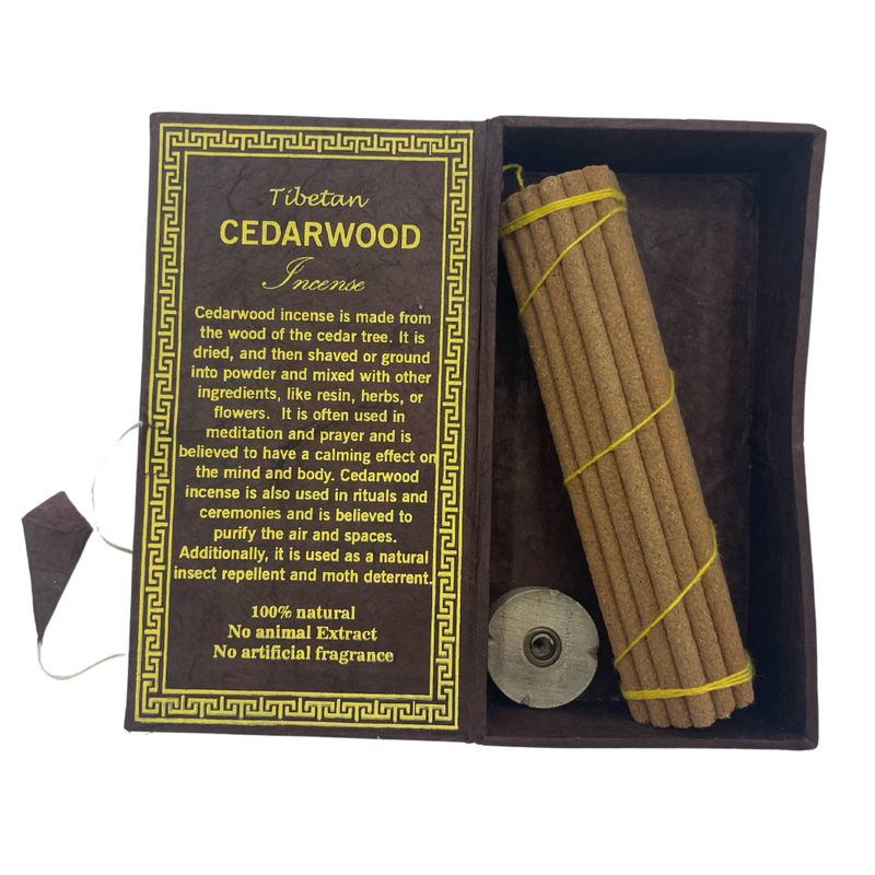 Coffret Cadeau d'Encens Sughandit Dhoop de l'Himalaya- Bois de Cèdre