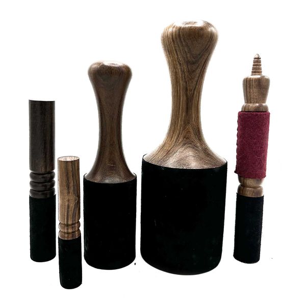 Bâton en Bois - 17 cm - Double Anneau Moyen