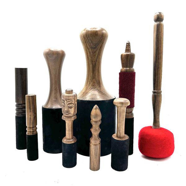 Bâton en Bois - 14cm - Sculpture Namaste
